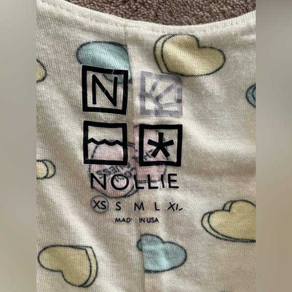 Pacsun Nollie Tank Top flowy valentines heart print, soft - Picture 3 of 3